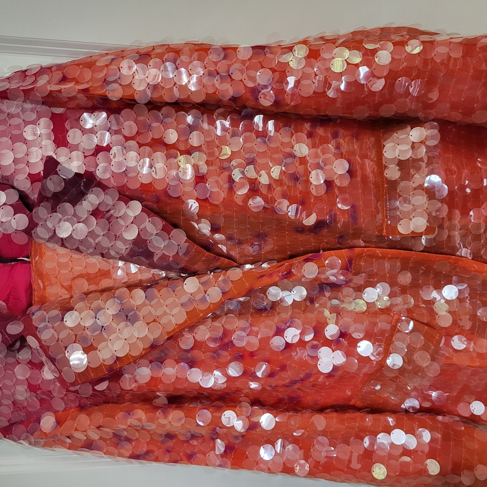 Ombre Sequin Plum, Orange, Pink And Yellow Suit